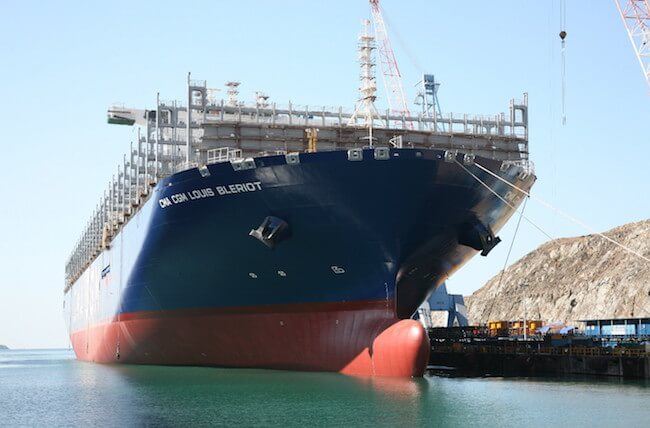 Hanjin Shipyard Delivers 3rd Subic-Made 20,600 TEU Container Ship ‘CMA CGM Louis Bleriot’