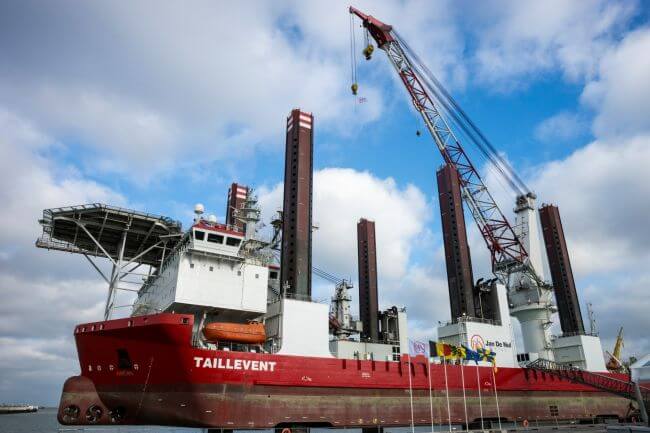 Jan De Nul Names Newly Acquired Offshore Installation Vessel ‘Taillevent’