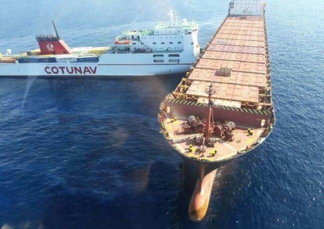 Two Merchant Ships Collide In The Mediterranean Causing A 4Km Oil Slick