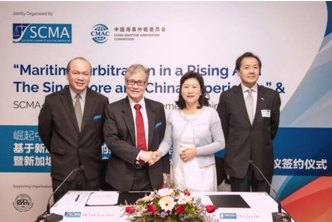 SCMA signs Cooperation Agreement with the China Maritime Arbitration Commission