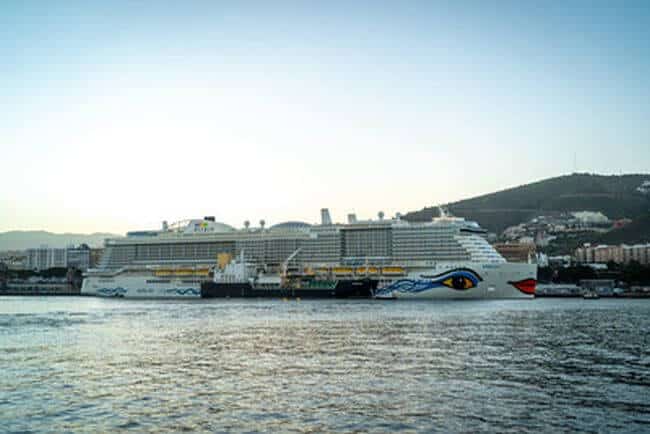 Carnival Corporation's Newest Ship, AIDAnova from AIDA Cruises, Makes Maiden Call in the Canary Islands as World's First Cruise Vessel Powered by LNG