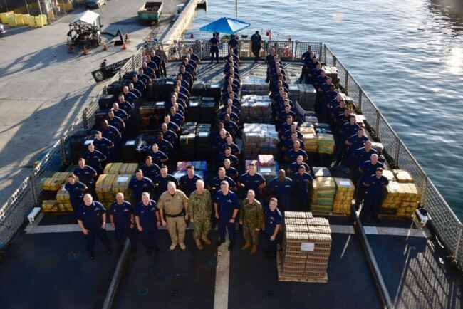 USCG Offloads 34,780 Pounds Of Cocaine In Port Everglades