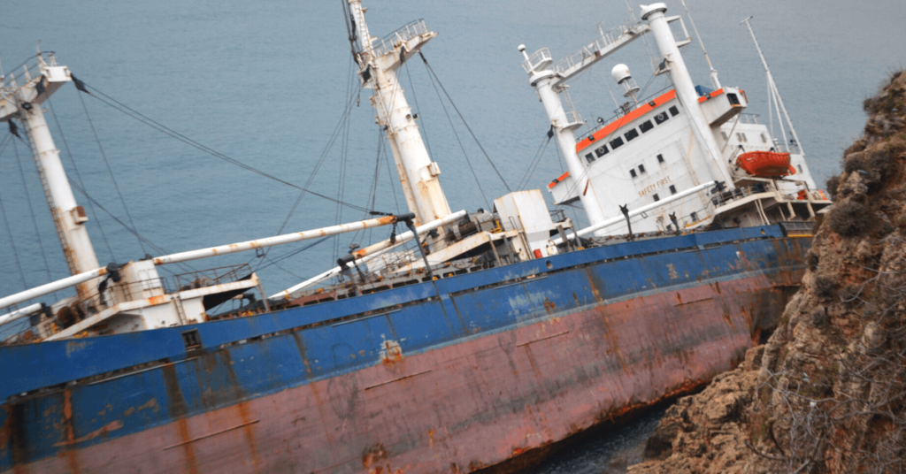 Real Life Accident Unsafe Cargo + Unsafe Anchorage = Lost Ship