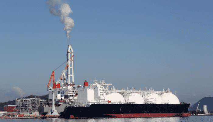 LNG Carrier with Moss type tanks