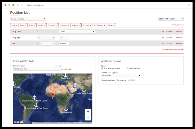 VesselsValue’s New Automated Service Shows Available Vessels For Cargo Pick-Up In Real-Time