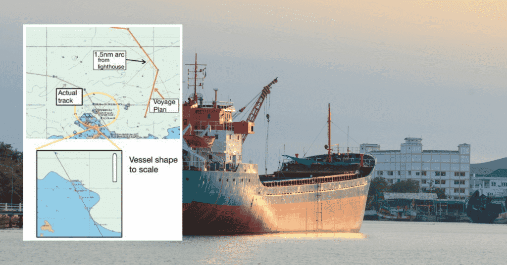 Real Life Accident Voyage Plan Ignored – Vessel Scrapes Bottom