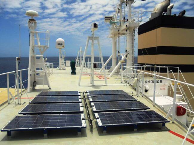 Ship Solar Power System Installed on Large General Cargo Ship MV Panamana