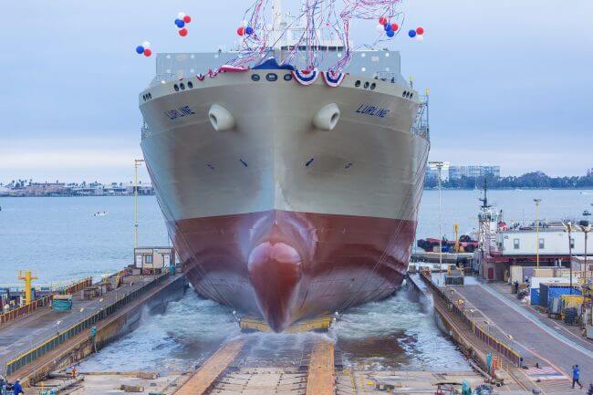Matson And GD NASSCO Christen Largest ConRo Ship Built In US ‘Lurline’