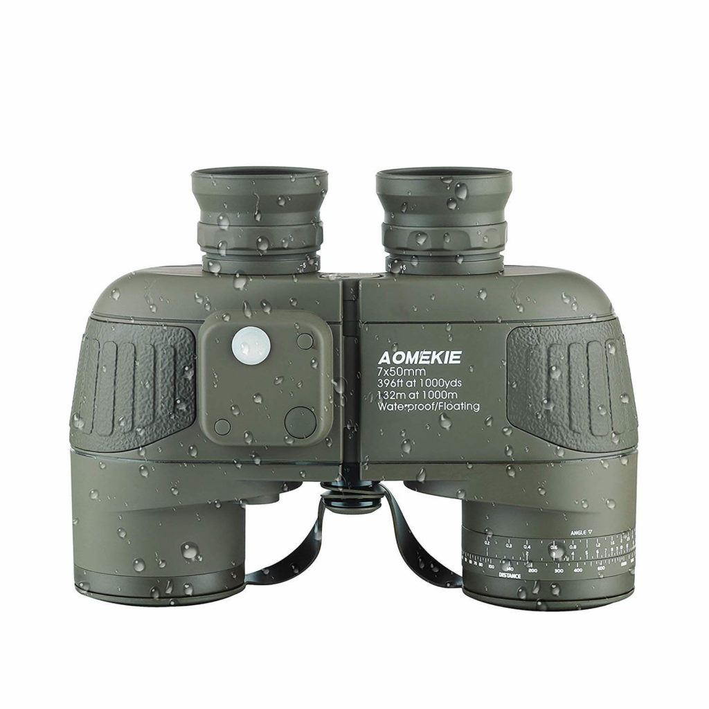 Binoculars High-Definition 7X50 Military Night Vision Adult Nautical Waterproof Glasses Telescope Rangefinder