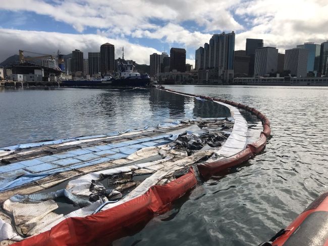 Coast Guard, local agencies respond to oil discharge in Pier 19