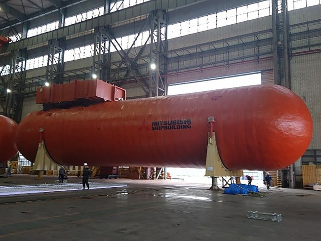 Mitsubishi Shipbuilding Delivered Fuel Gas Supply System “FGSS” for the First LNG Fueled PCC Built in Japan