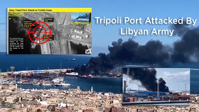 Watch: Tripoli Port Attacked By Libyan Army