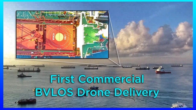 Watch: First Commercial BVLOS Drone Delivery In Singapore