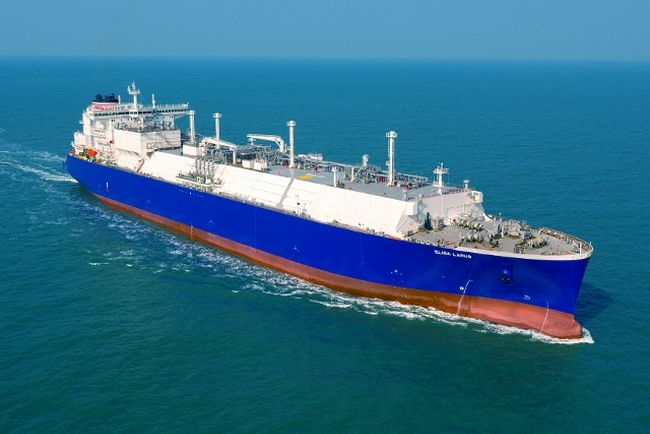 Transporteur de GNL ELISA LARUS, détenu par France LNG Shipping - NYK et Geogas LNG