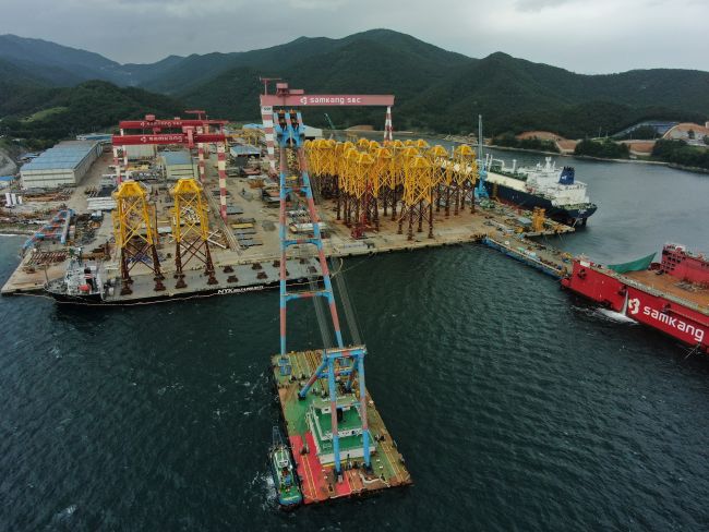Jan De Nul Loads First Jackets For TPCs Offshore Wind Farm In Taiwan