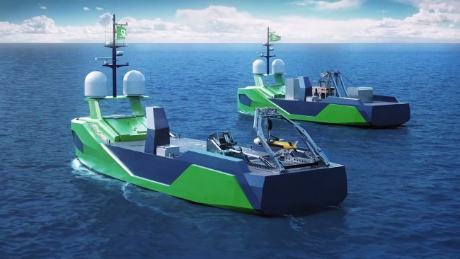 Kongsberg Robotic Ship Fleet Zero Emission Armada