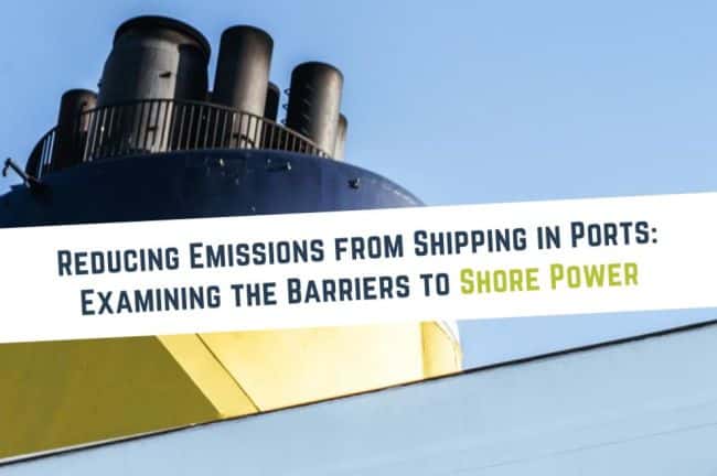 Reducing emissions from shipping ports