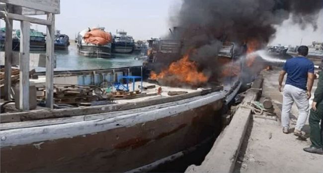 iran ships explosion