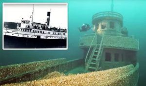 shipwreck of 90-year old cursed ship