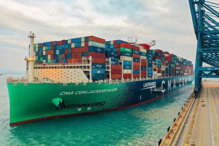 Photos: CMA CGM Jacques Saade Sets World Record For Number Of Full Containers Loaded On Single Vessel