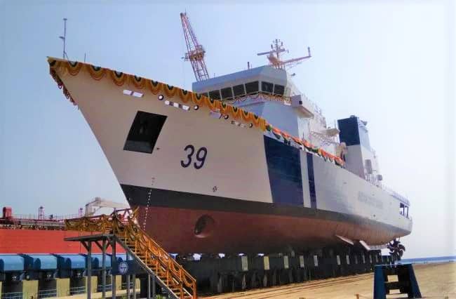 Indian Coast Guard Offshore Patrol Vessel ‘Vigraha’ Launched