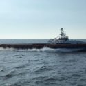 Ghost Fleet Overlord test vessel takes part in a capstone demonstration during the conclusion of Phase I of the program