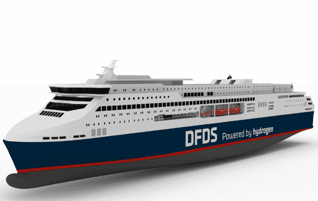 DFDS Partnership Aims To Develop Hydrogen Ferry Whose Only Emission Is Water