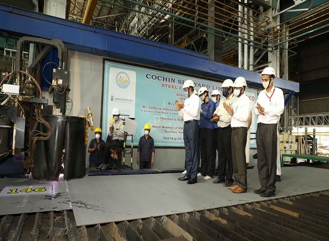 CSL Holds Plate Cutting Ceremony Of Two Autonomous Electric Vessels For Asko Maritime AS
