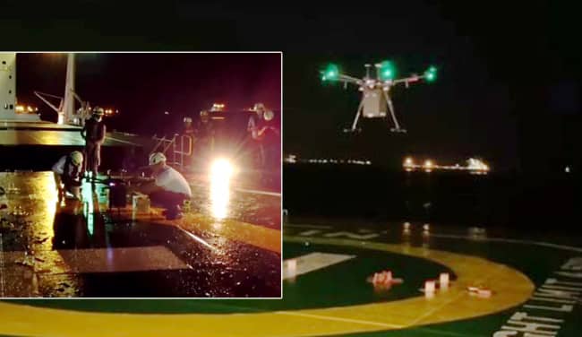 Watch: World’s First Commercial Drone Delivery At Night