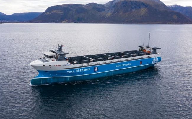 World’s First Zero Emissions Fully Electric Cargo Vessel To Set Sail