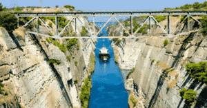 The Corinth Canal A Narrow Man-Made Shipping Canal