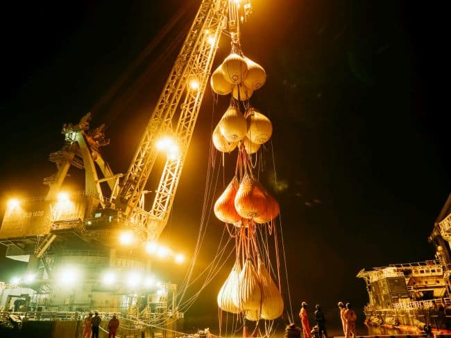 Watch: World’s Largest Water Bag Load Test Without Spreader Beams Completed Successfully
