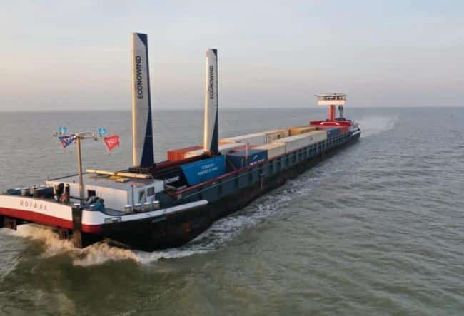Container Barges To Have Wind In Their Sails