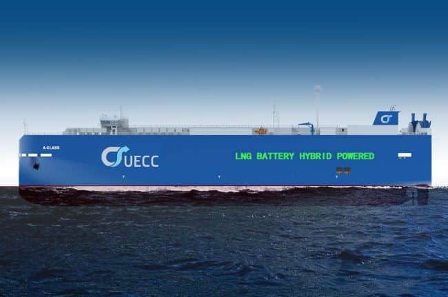 UECC Lays Keel For Third LNG Battery Hybrid PCTC