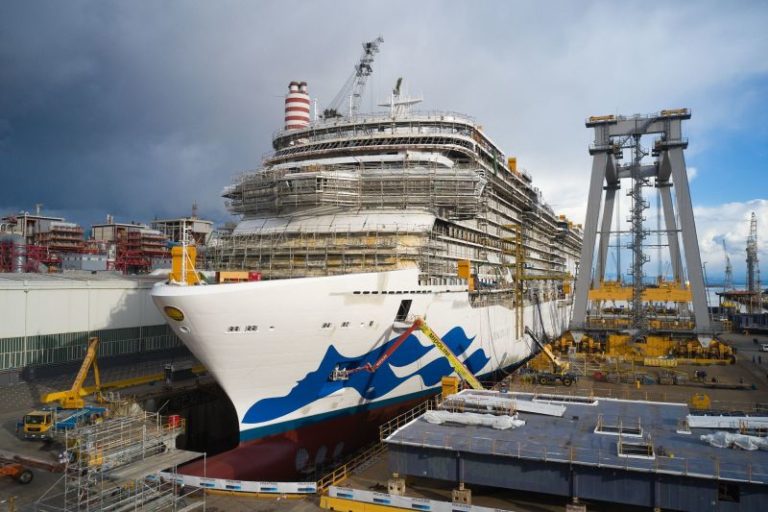 Photos: Fincantieri Floats Out Sixth Royal-Class Ship Built For Princess Cruises