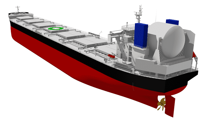 Tsuneishi Shipbuilding’s LNG Fuel Bulk Carrier Design Receives AiP