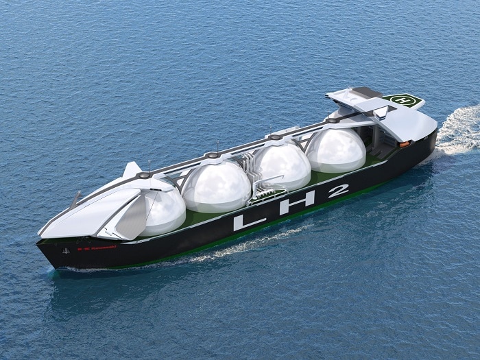 KHI Develops World’s Largest Volume Cargo Storage Facility For Large Liquefied Hydrogen Carriers