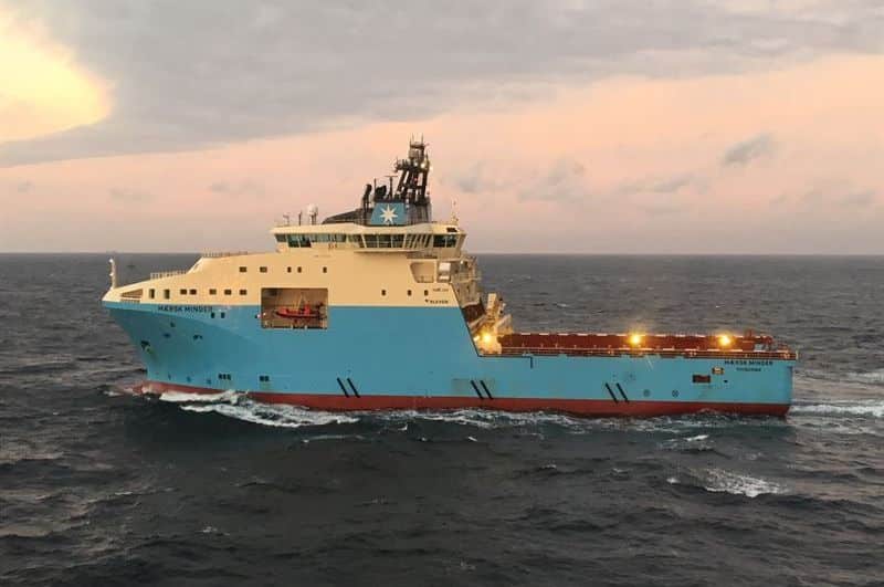 The AHTS vessel ‘Maersk Minder’ will be fitted with the Wärtsilä HY system to reduce its fuel consumption and emissions. © Maersk Supply Service
