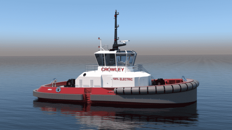 Construction Begins For First All-Electric Ship Assist Tug In The US