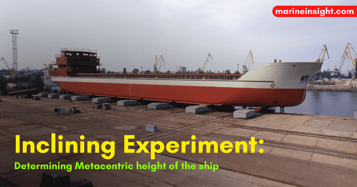 Inclining Experiment Determining Metacentric height of the ship