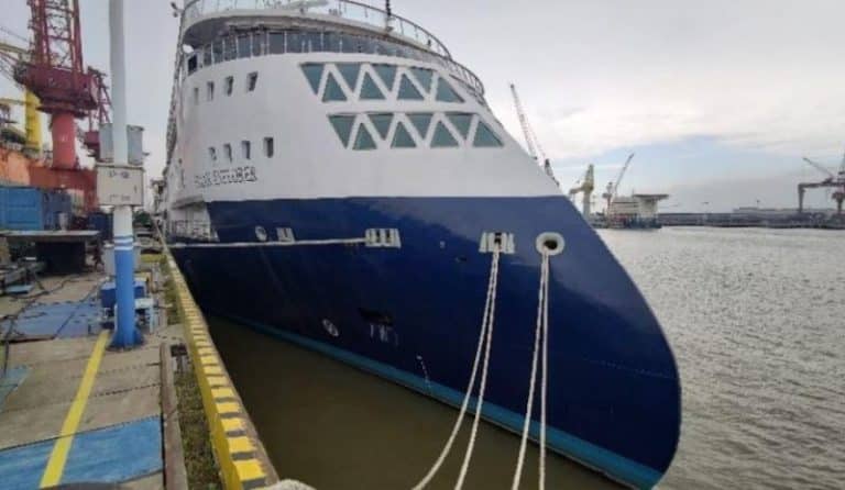 Photos: Sunstone Ships Receives Delivery Of Next X-Bow Expedition Cruise Vessel From CMHI