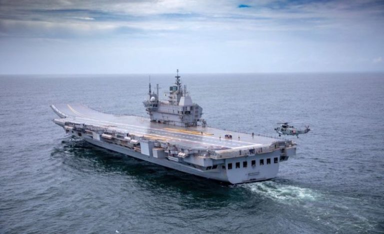 Watch: Indian Navy’s Indigenous Aircraft Carrier ‘Vikrant’ Proceeds For Maiden Sea Trial
