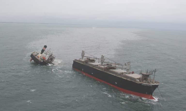 NYK Sends Support For Cleanup Of Oil And Cargo From Wood-Chip Carrier ‘Crimson Polaris’