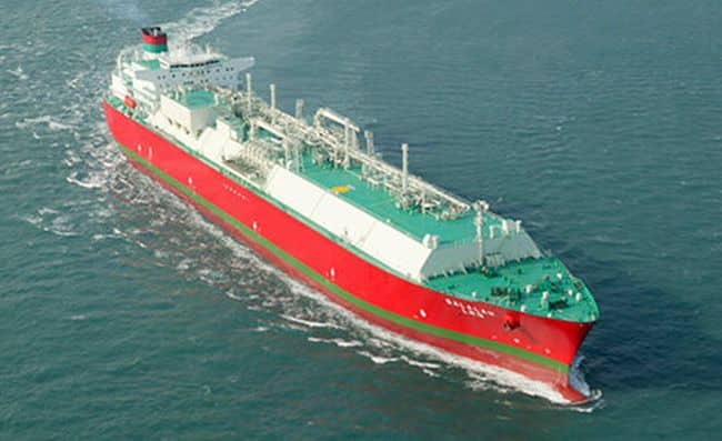The LNG carrier Salalah LNG, jointly owned by MOL and OSC