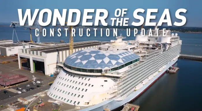 Watch: World’s Largest Cruise Ship ‘Wonder Of The Seas’ Taking Its Form