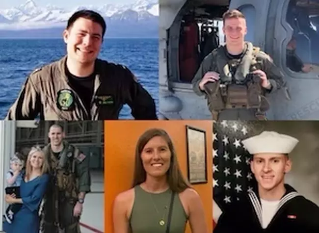 5 sailors dead in helicopter crash