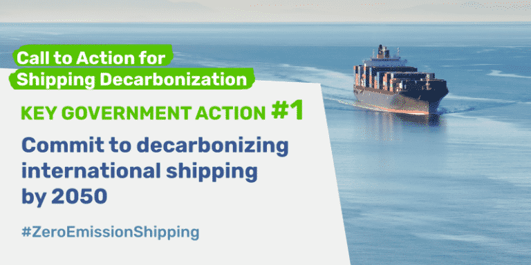Industry Calls For Govt. Action To Enable Full Decarbonization Of International Shipping By 2050