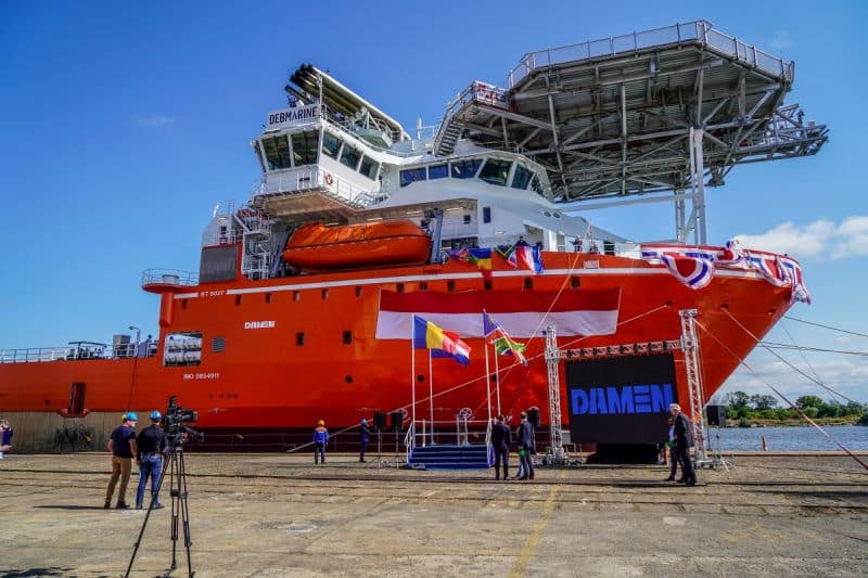 De Beers’ latest diamond recovery vessel departs Damen Shipyards Mangalia