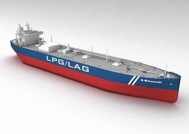 Kawasaki To Construct 86,700m³ LPG-Fueled LPG/ LAG Carrier For ENEOS Ocean