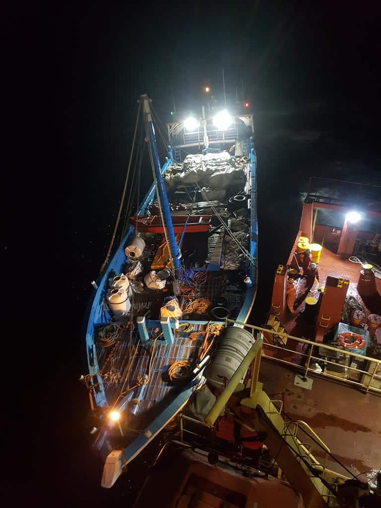 Coastal Sailing Vessel off Kanniyakumari Coast Sinks; Crew Members Rescued